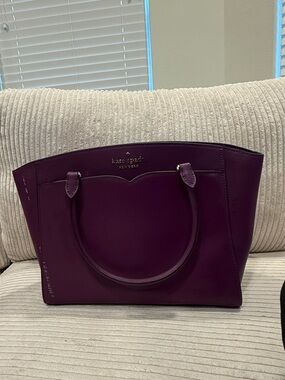 Kate Spade Purple Women's Shoulder Bag - Elegant Plum Interior